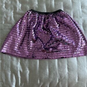 Zara Purple Sequin Mini Skirt